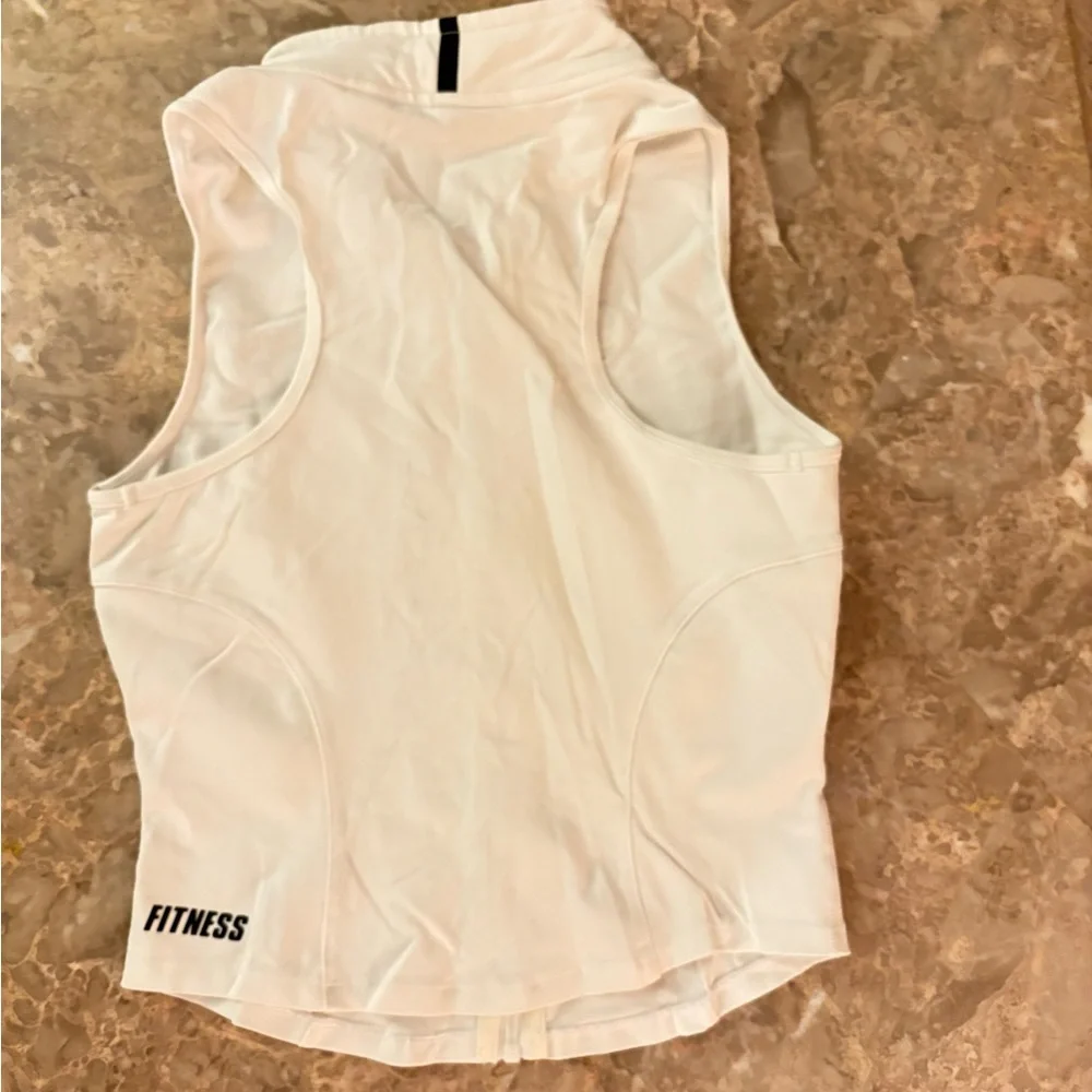 FIRM ABS Stylish White and Black Women's Workout Outfit - Picture 3 of 7